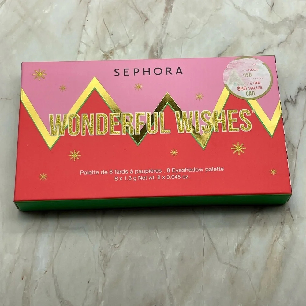 🎉HOST PICK🎉SEPHORA Wonderful Wishes Eyeshadow Palette 8 eyeshadows, NWT - Picture 2 of 9